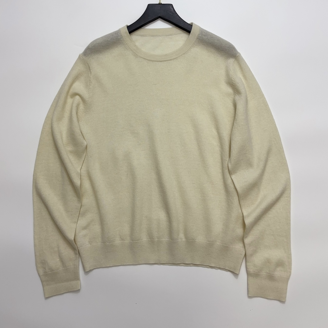 Joseph Solid Color Crewneck Wool Sweater Relaxed Thin Commuter Knit Top