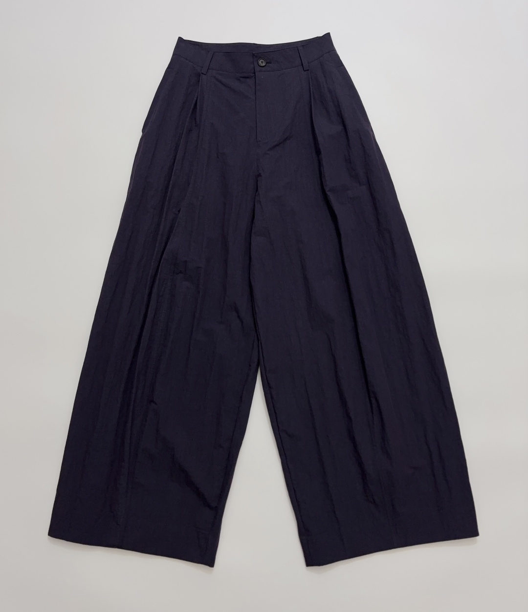 Studio Nicholson Pleated High Waist Loose Wide Leg Casual Trousers