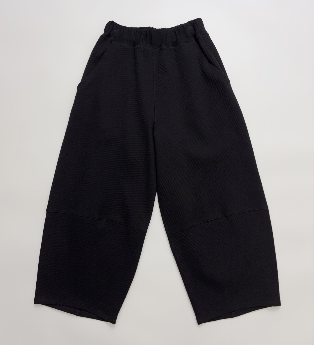 yuelxiang Relaxed Fit Twill Textured Casual Pants