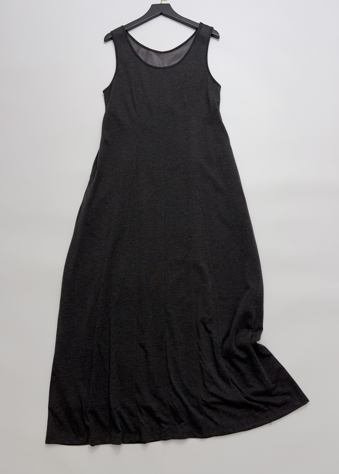 AURALEE Grey Wool Knit Vest Dress