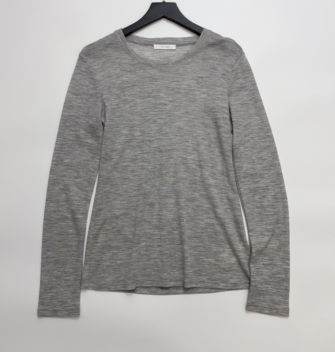 Wool Blend Slim-Fit Pullover Top