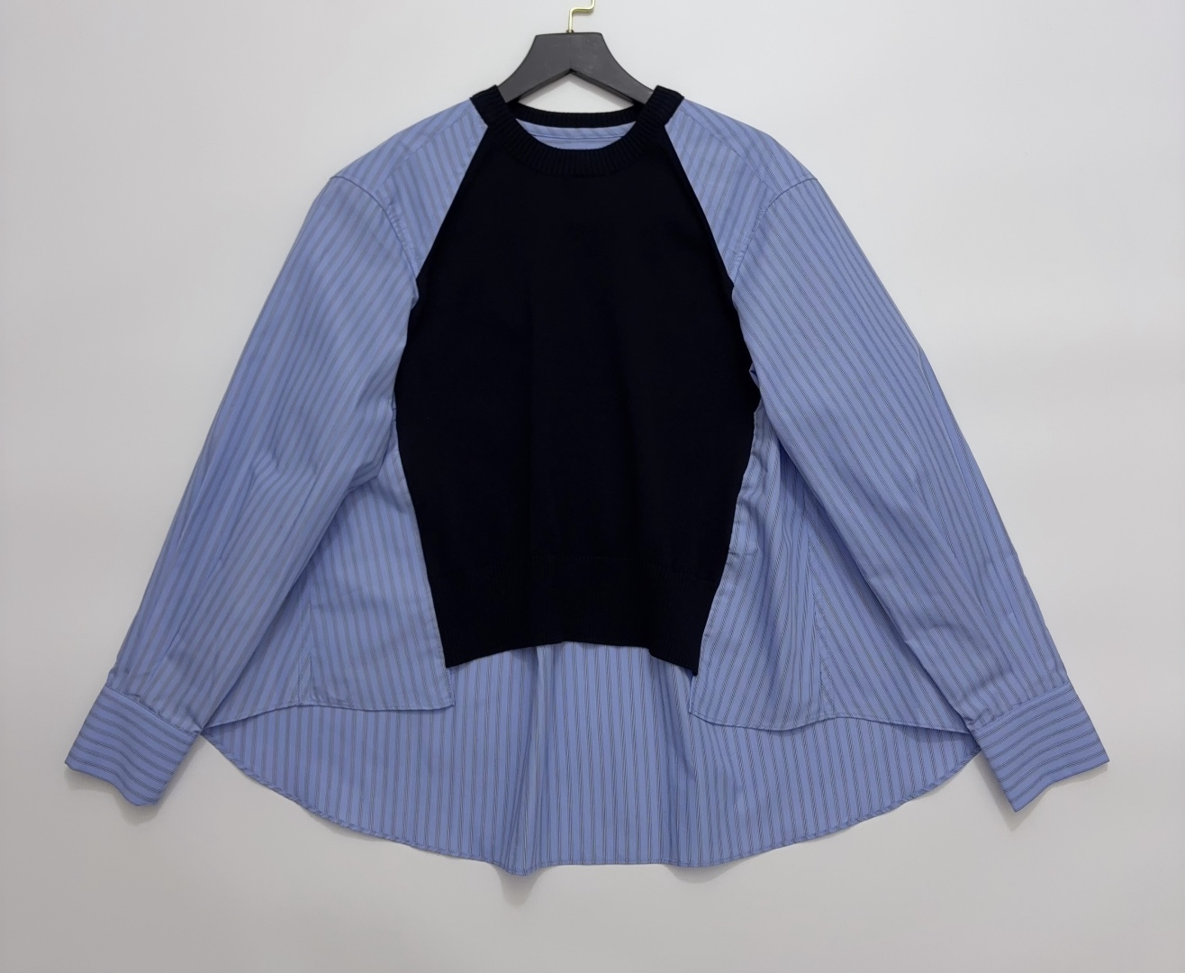 Sacai Patchwork Asymmetrical Top