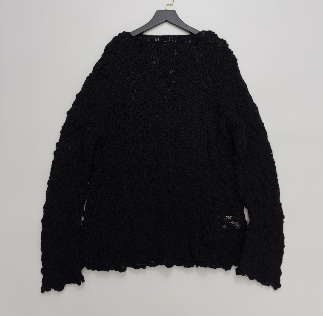 Dries Van Noten Distressed Cut-Out Knit Pullover