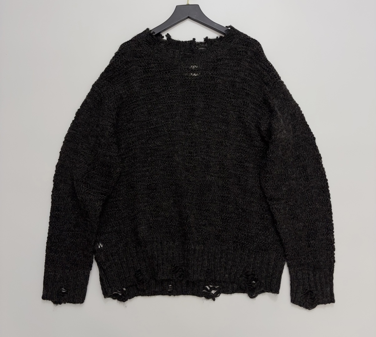 MM6 Maison Margiela Distressed Loose Long-Sleeve Sweater