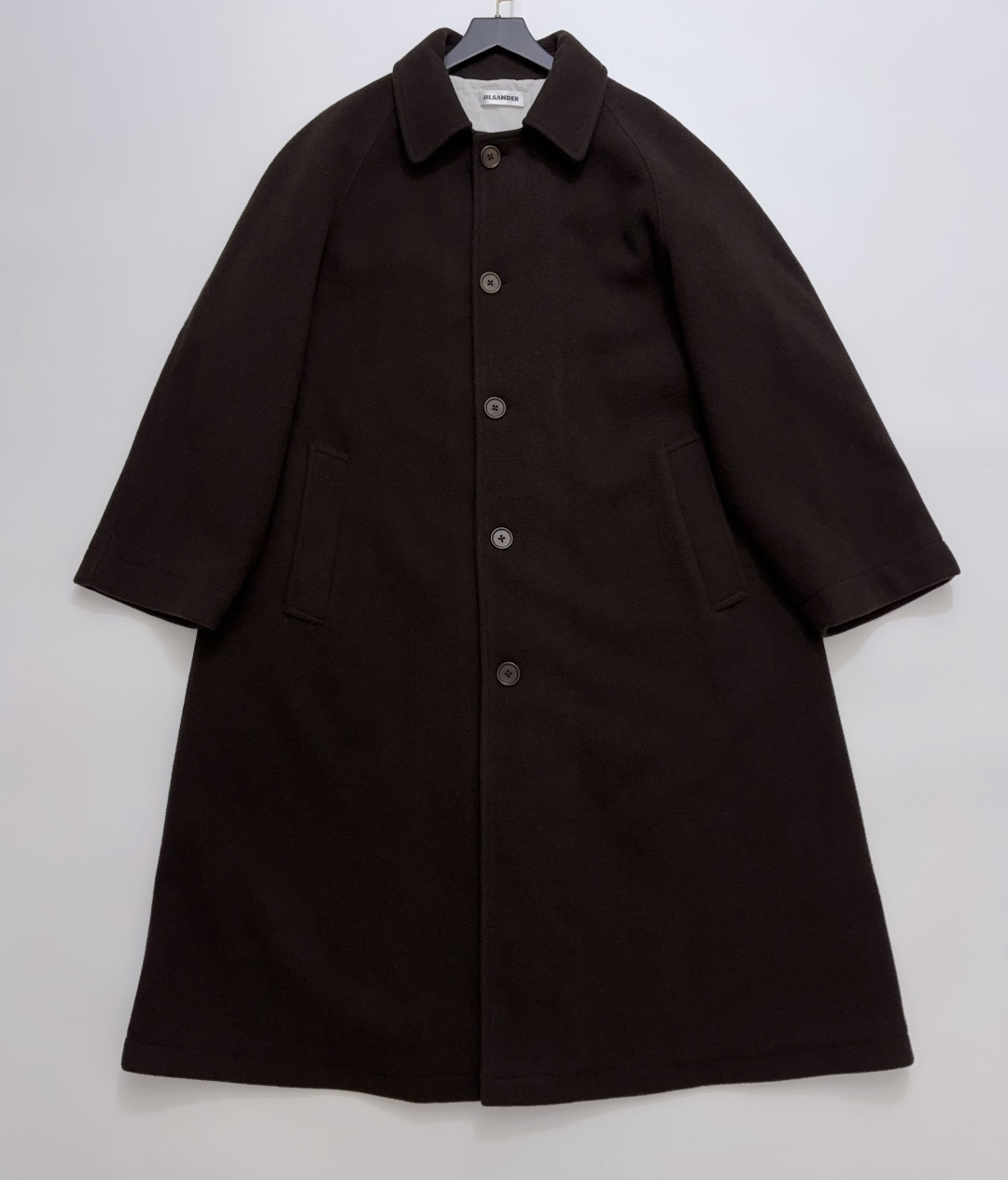Jil Sander Wool Mid-Length Overcoat