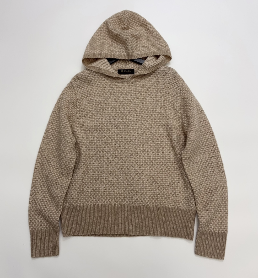 Loro Piana Long Sleeve Knit Hoodie
