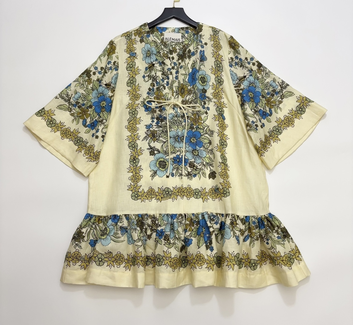 Alémais Sophia Linen Mini Dress
