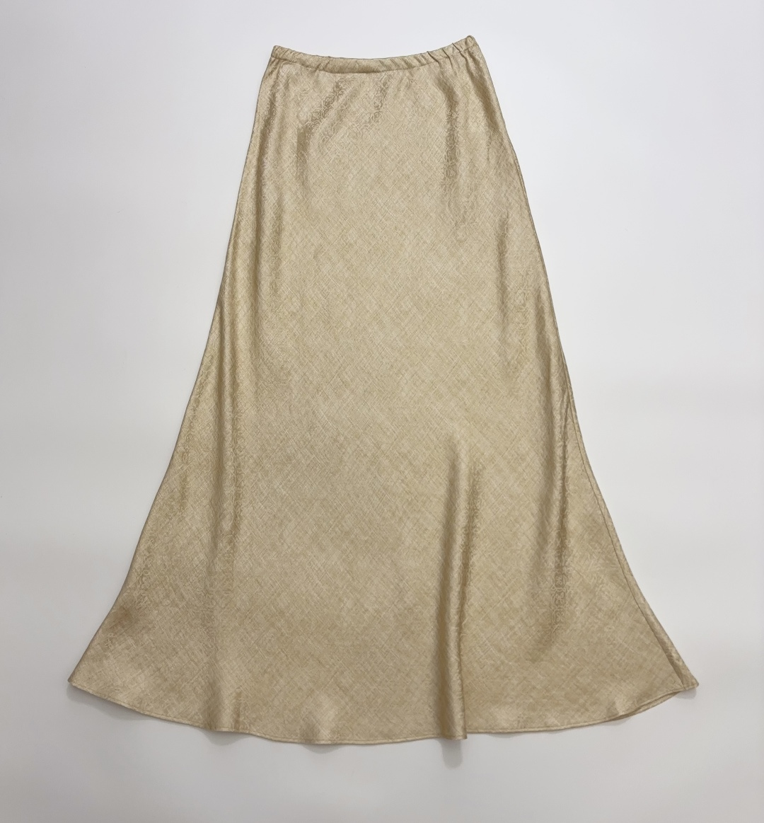 Cor Vintage Style Merino Wool Blend Jacquard Slim Fit Hip-Wrap Fishtail Skirt