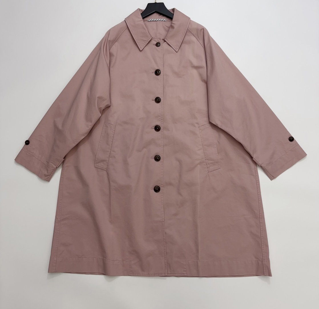 Japanese-Style Relaxed Raglan Mid-Length Trench Coat