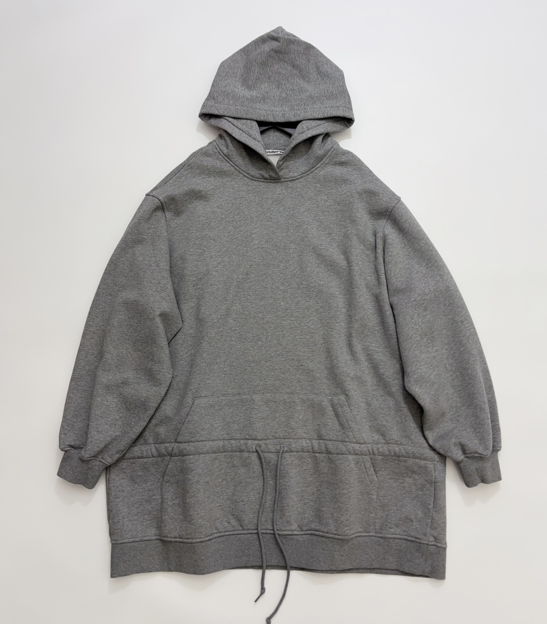 Alexander Wang Drawstring Hooded Sweatshirt Dress