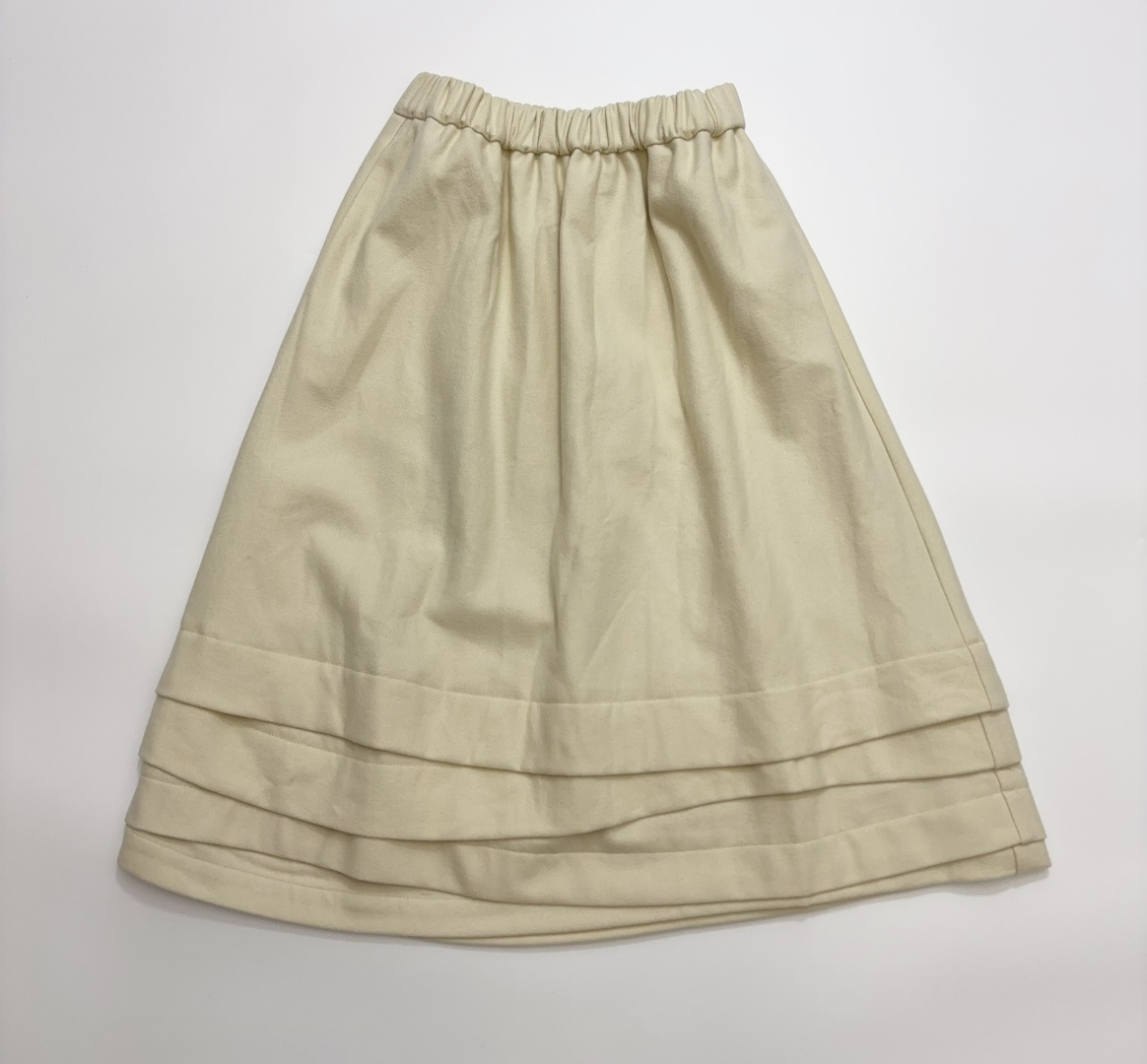 Vintage-Inspired Irregular Multi-Layer Patchwork Hem Wool Blend Tweed Skirt