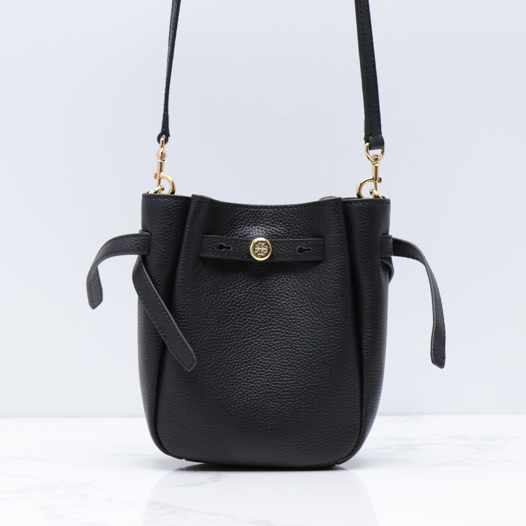 Tory Burch ～ TORY BURCH 汤丽柏琦 ROMY 小号菜篮子斜挎包 荔枝纹头层牛皮 手感非常柔软