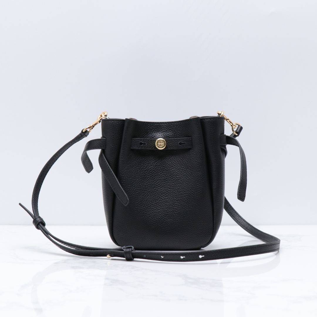 Tory Burch ～ TORY BURCH 汤丽柏琦 ROMY 小号菜篮子斜挎包 荔枝纹头层牛皮 手感非常柔软