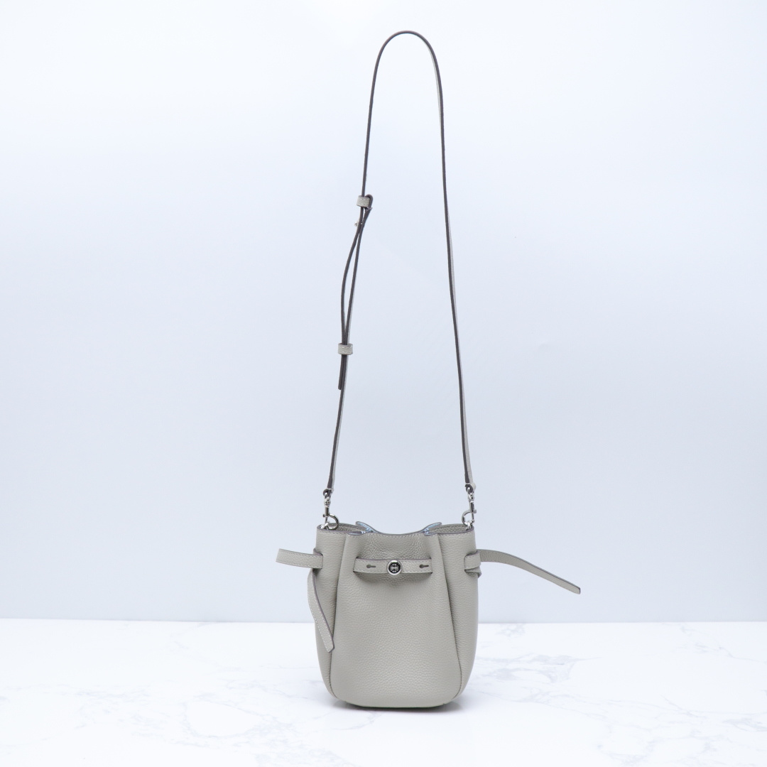 Tory Burch ～ TORY BURCH 汤丽柏琦 ROMY 小号菜篮子斜挎包 荔枝纹头层牛皮 手感非常柔软