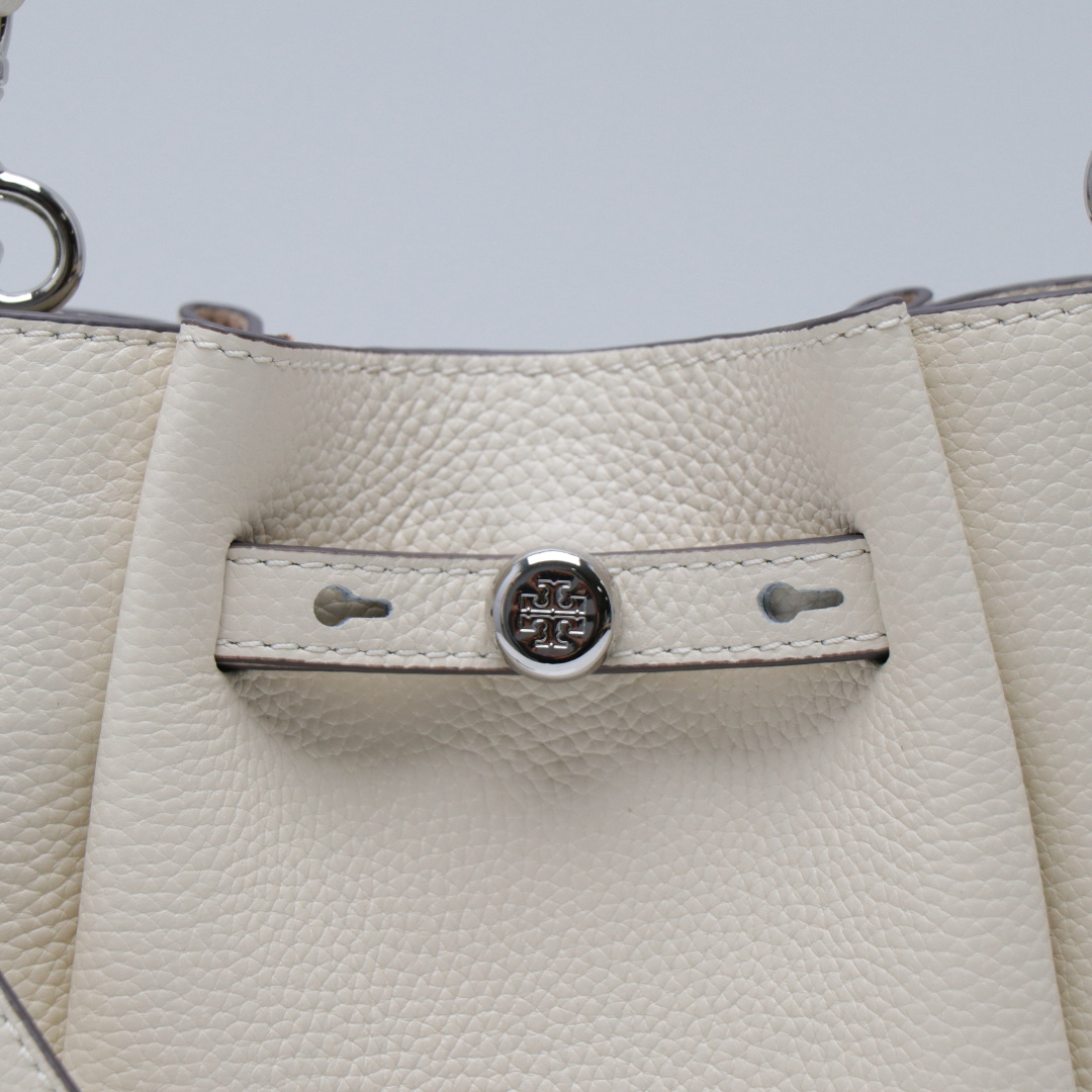 Tory Burch ～ TORY BURCH 汤丽柏琦 ROMY 小号菜篮子斜挎包 荔枝纹头层牛皮 手感非常柔软