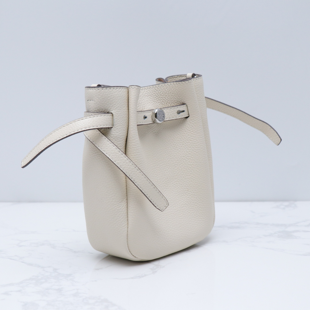 Tory Burch ～ TORY BURCH 汤丽柏琦 ROMY 小号菜篮子斜挎包 荔枝纹头层牛皮 手感非常柔软
