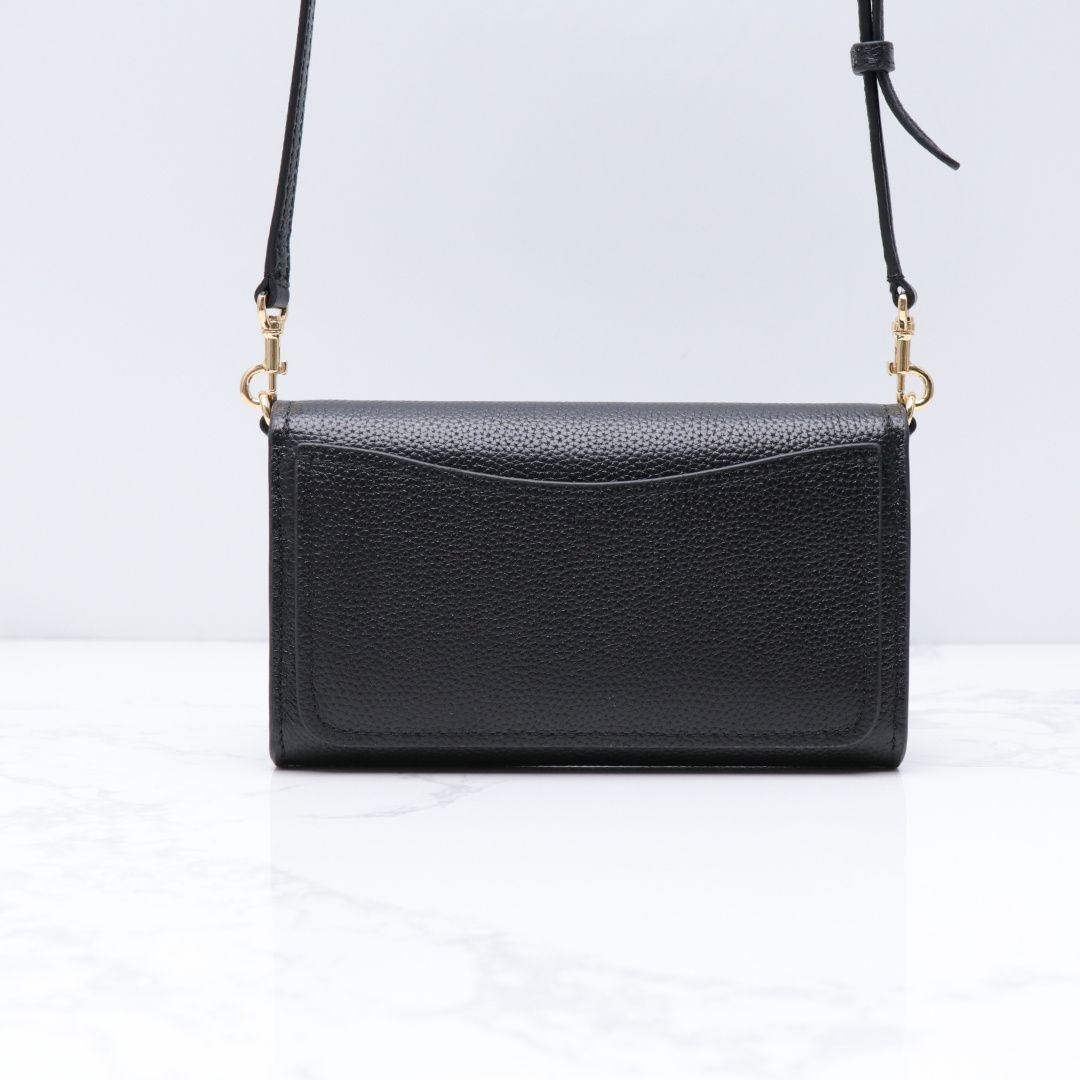 Tory Burch ～新款荔枝纹牛皮小包 内带名片夹 卡包 尺寸20×3×14