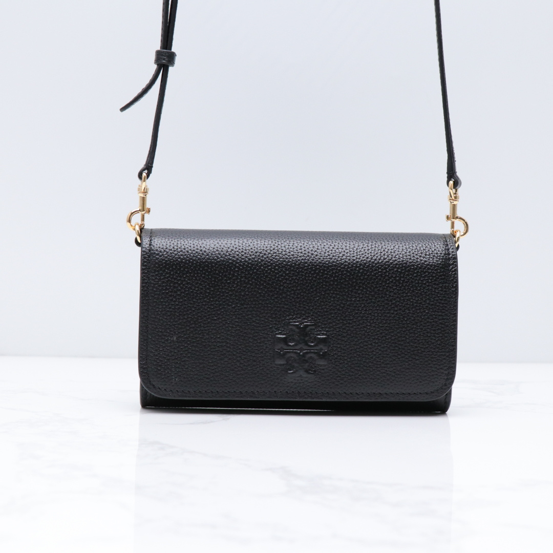 Tory Burch ～新款荔枝纹牛皮小包 内带名片夹 卡包 尺寸20×3×14