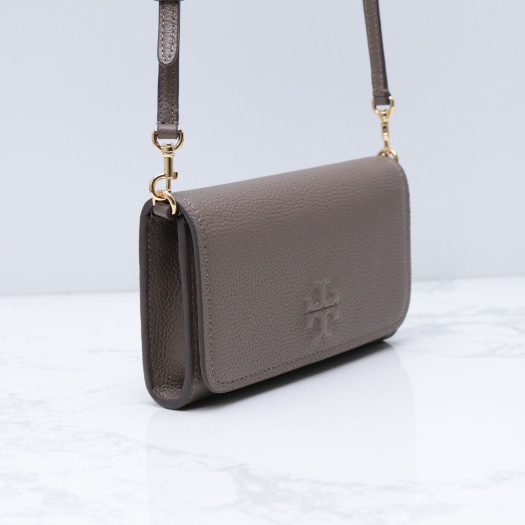 Tory Burch ～新款荔枝纹牛皮小包 内带名片夹 卡包 尺寸20×3×14
