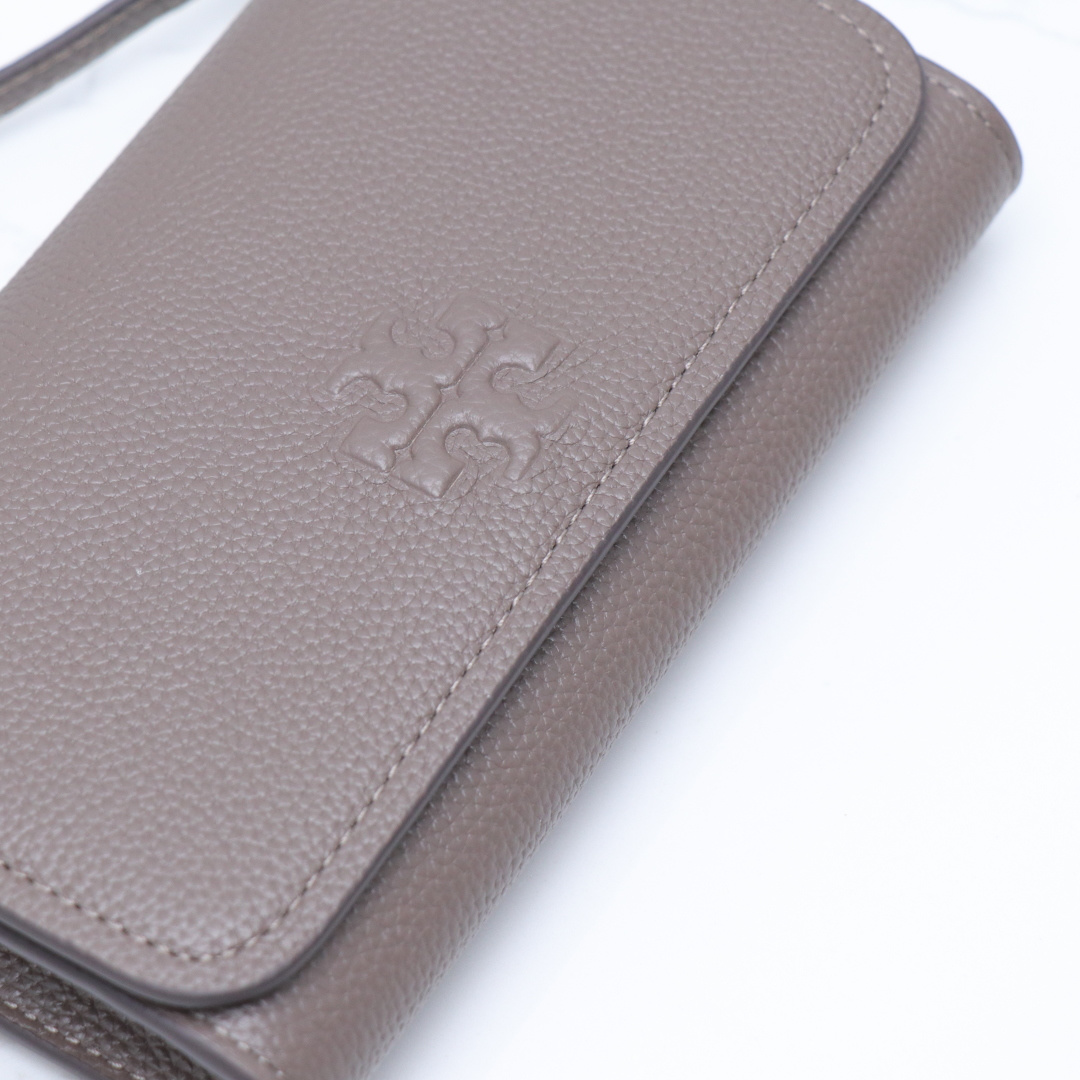 Tory Burch ～新款荔枝纹牛皮小包 内带名片夹 卡包 尺寸20×3×14