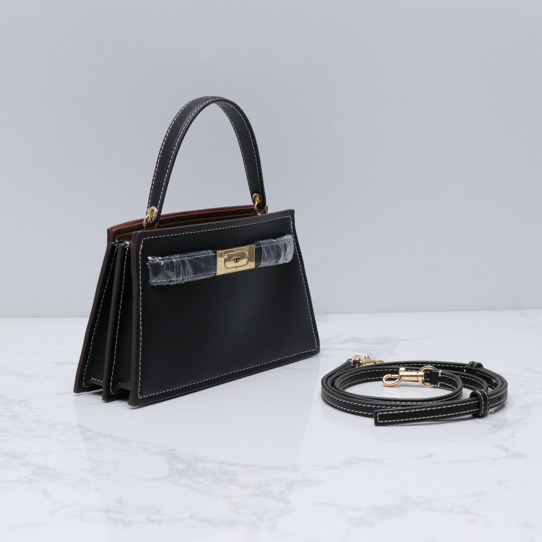 Tory Burch ～ Lee Radziwill 迷你手袋精选皮革 奢华 背带饰以光滑按扣 可轻松调节长度