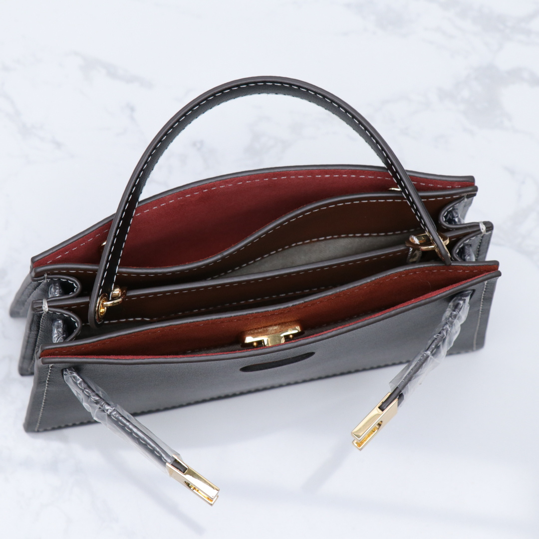 Tory Burch ～ Lee Radziwill 迷你手袋精选皮革 奢华 背带饰以光滑按扣 可轻松调节长度