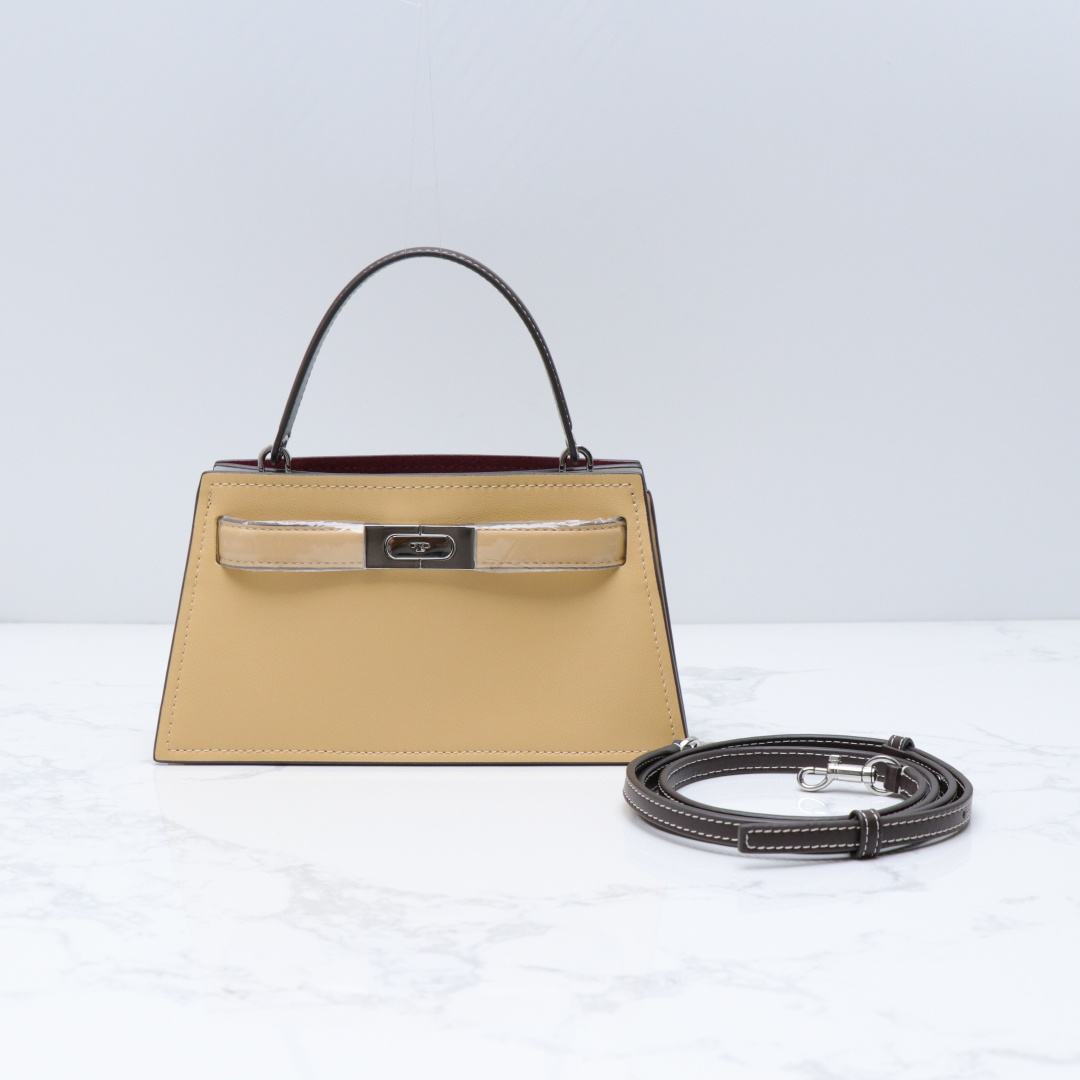 Tory Burch ～ Lee Radziwill 迷你手袋精选皮革 奢华 背带饰以光滑按扣 可轻松调节长度