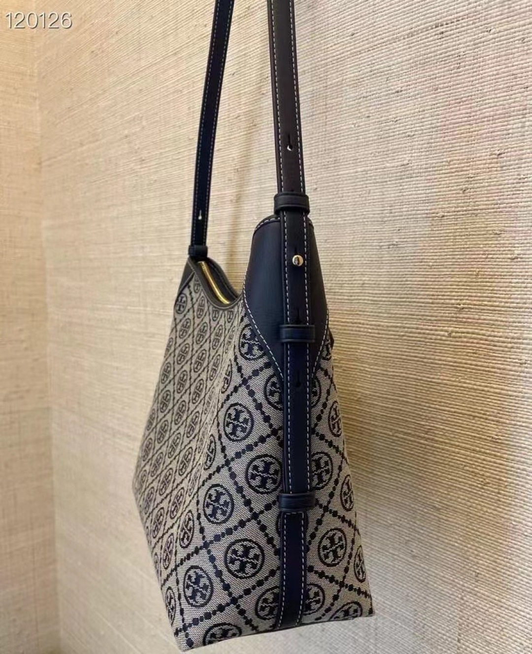 Tory Burch ～新款代购Toryburch老花hobo女包TB单肩腋下包百搭斜挎托特旅行包