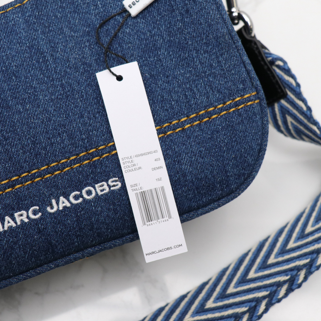 Marc Jacobs ～25新款Marc Jacobs饺子包 丹宁牛仔面料 配两根肩带