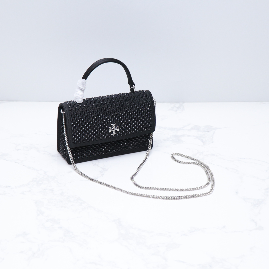Tory Burch ～TB新款Kira 迷你手提链条钱夹