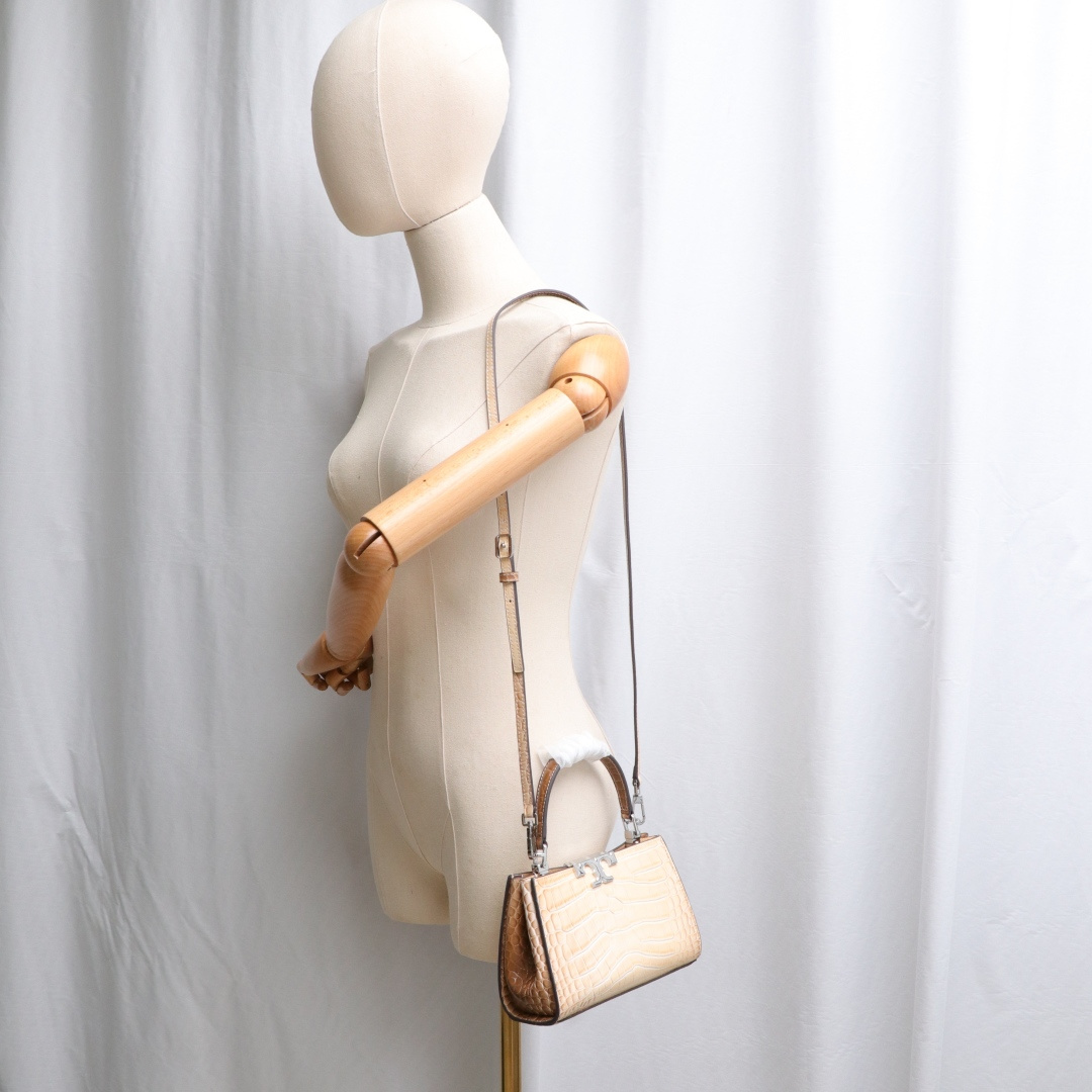Tory Burch ～ （小号）鳄鱼纹纹牛皮