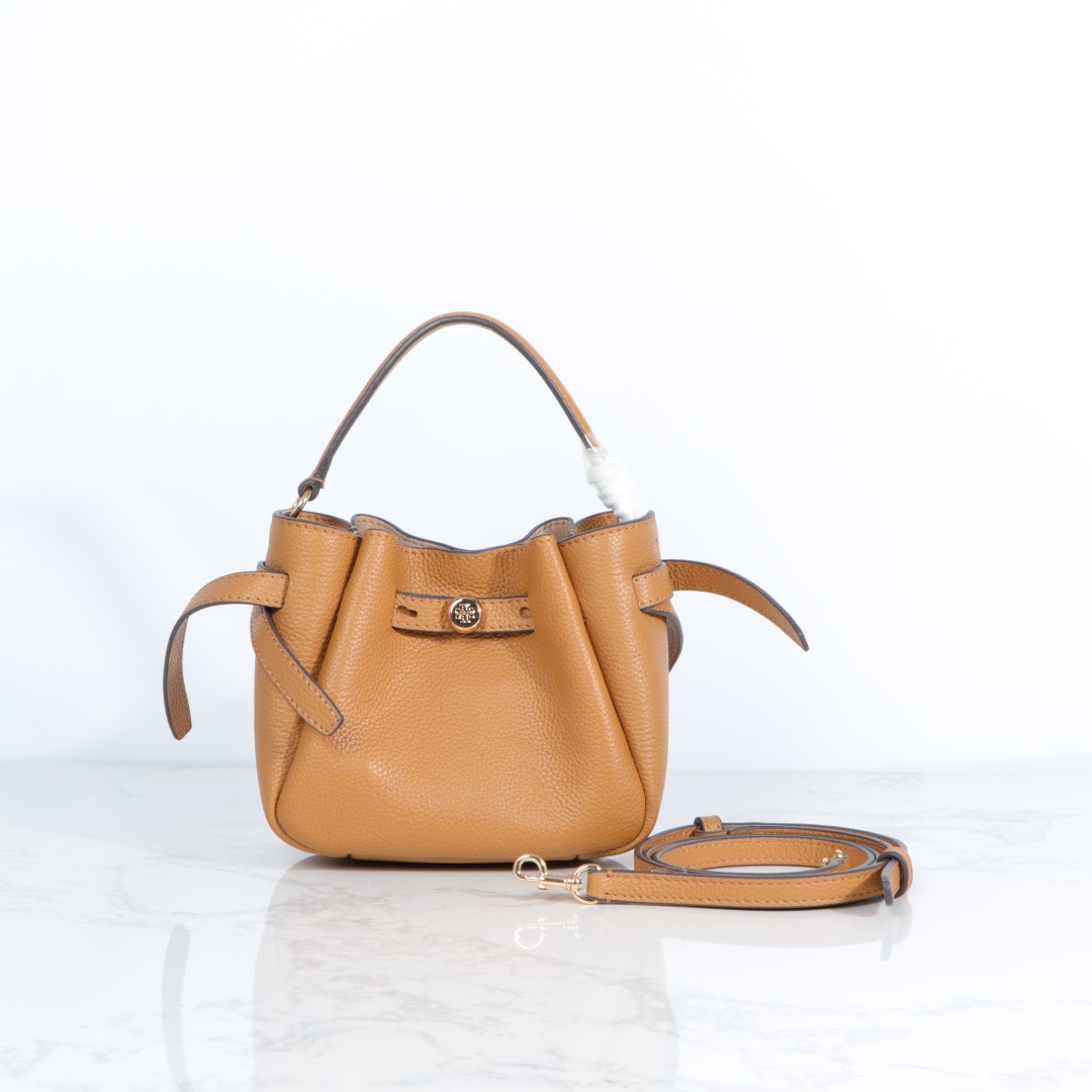 Tory Burch ～ 迷你miniTB新款 Romy 水桶包 精选柔软皮革 廓形灵巧 顶部巧妙收拢