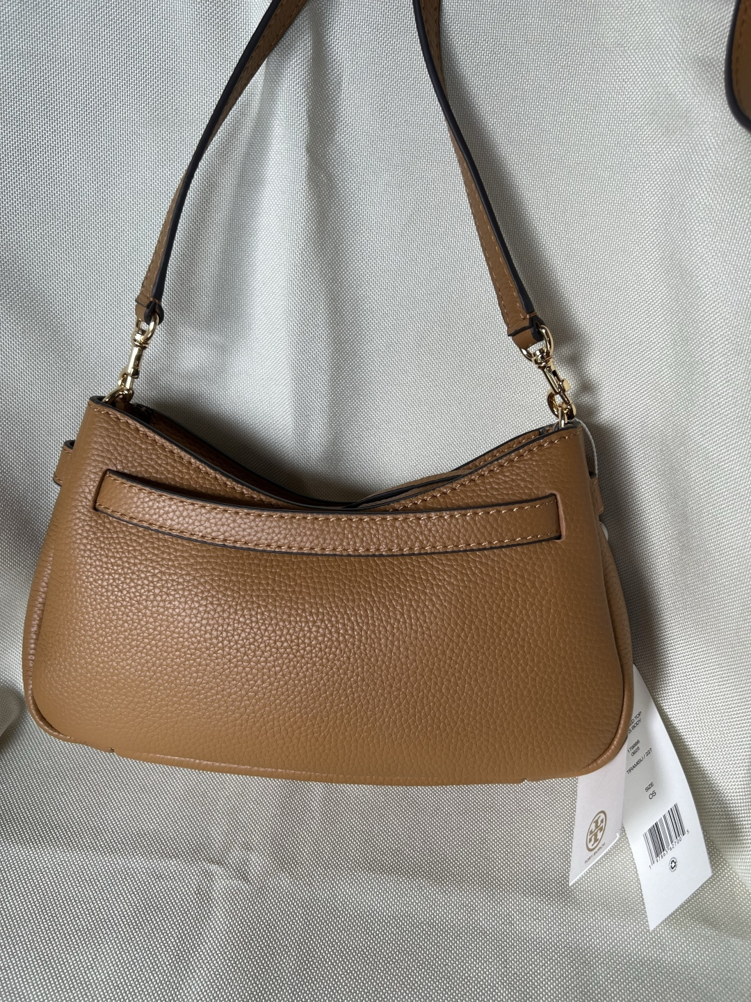 Tory Burch ～秋冬新款 荔枝纹头层牛皮 单肩包斜挎包 肩带可以调节 可以随意拆卸