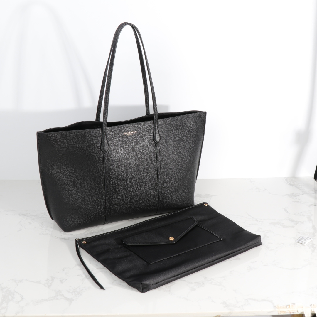 Tory Burch ～荔枝纹头层牛皮 臻选通勤托特包 实用百搭 Perry 托特包如今更加轻盈 满足日常需求