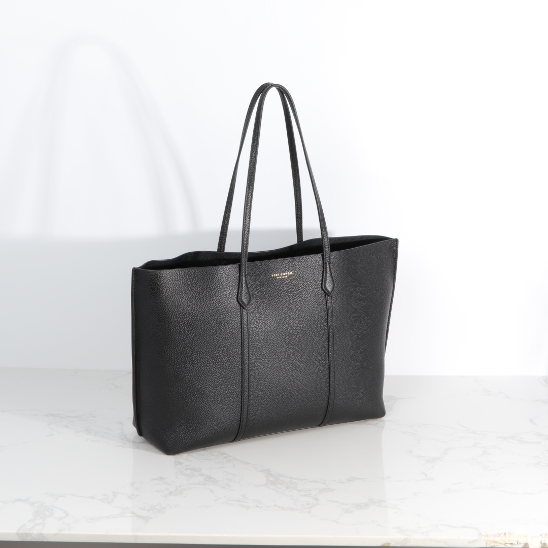 Tory Burch ～荔枝纹头层牛皮 臻选通勤托特包 实用百搭 Perry 托特包如今更加轻盈 满足日常需求