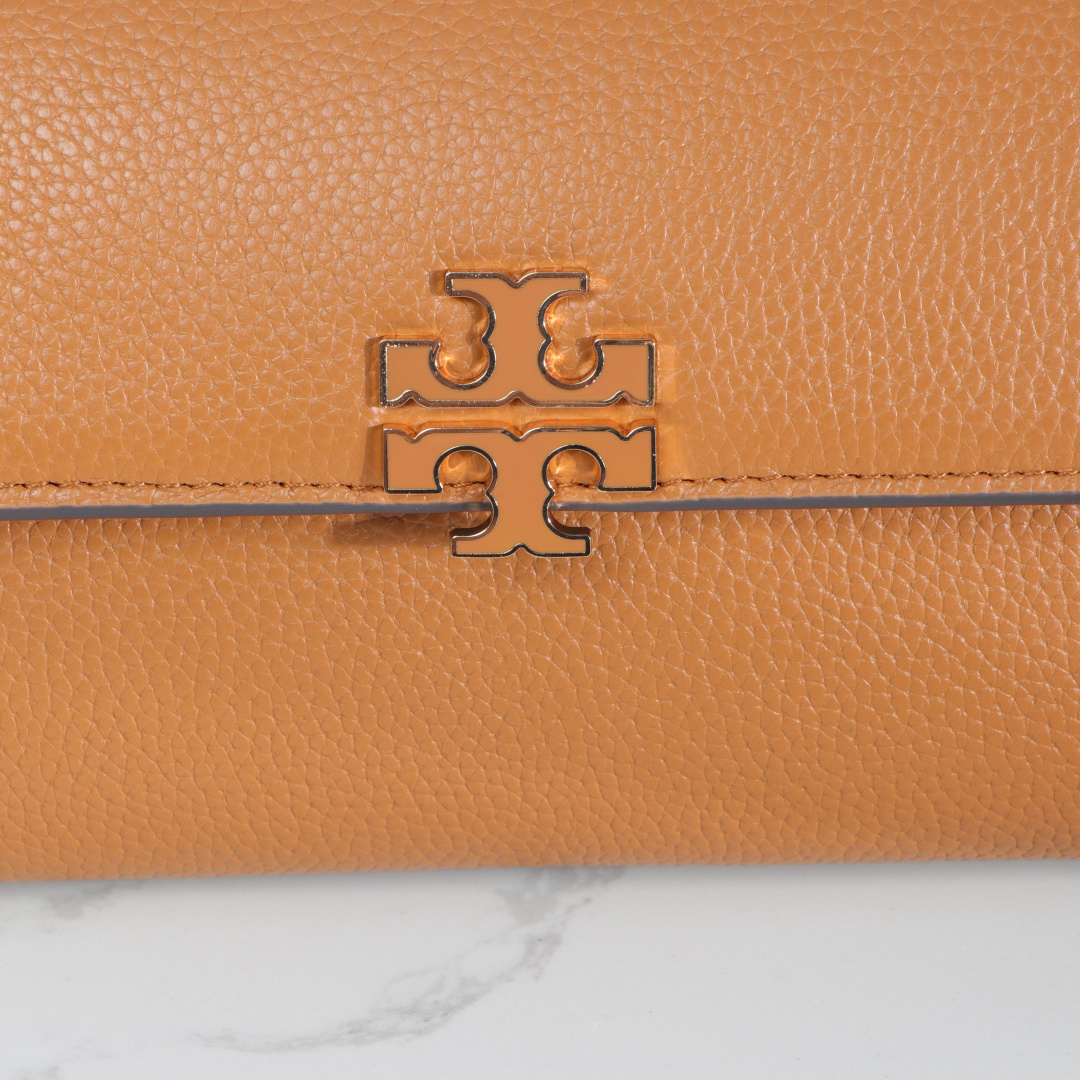 Tory Burch 新款TB女包荔枝头层牛皮手提小方包 盒子包 2025百搭斜挎包气质手拎包 尺寸23×10.5×13