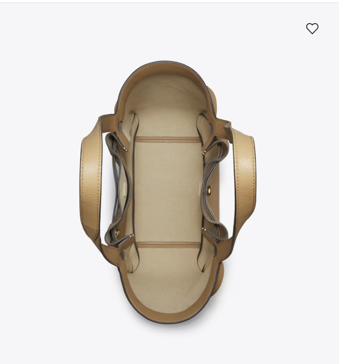 Tory Burch ～编号 163388 荔枝纹头层牛皮 磁性按扣闭 合 带领钉闭合的腰带 顶部提手