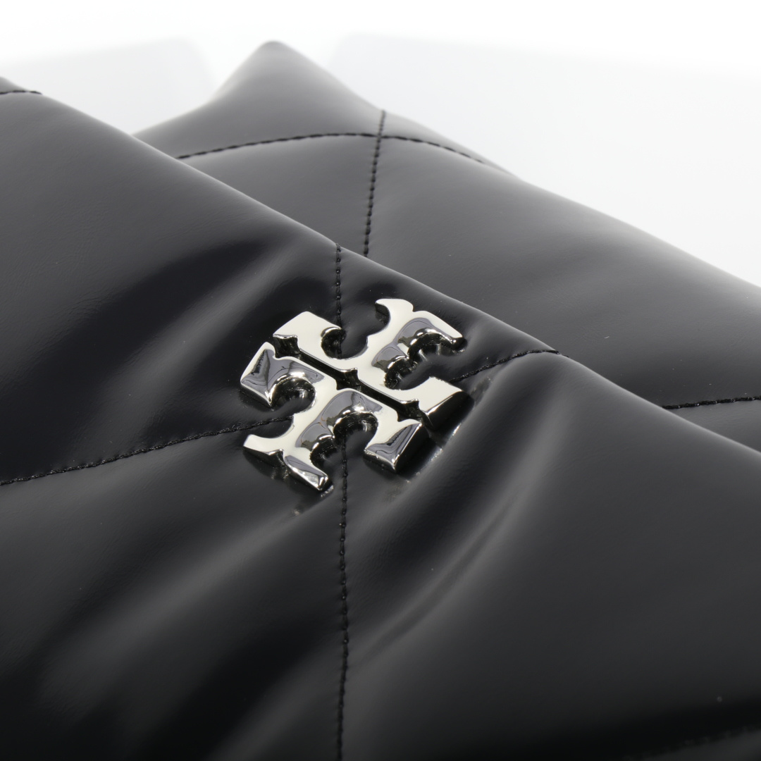 Tory Burch 大号黑色 新款 TB 大号 154704 小号 154706 最新款牛皮 云朵包 银色五金链条肩带背包 多功能使用 女士挎包 头层牛皮 可 单肩 可斜挎 超