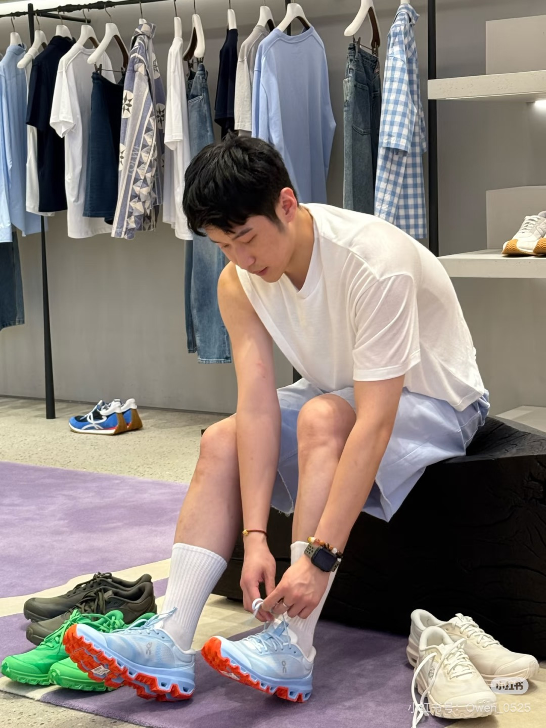 NO:349736,Show off!  !  !  Anpao joint Luo Yiwei, loewe19860909上脚秀！！！昂跑联名罗意威,,loewe,Men's shoes