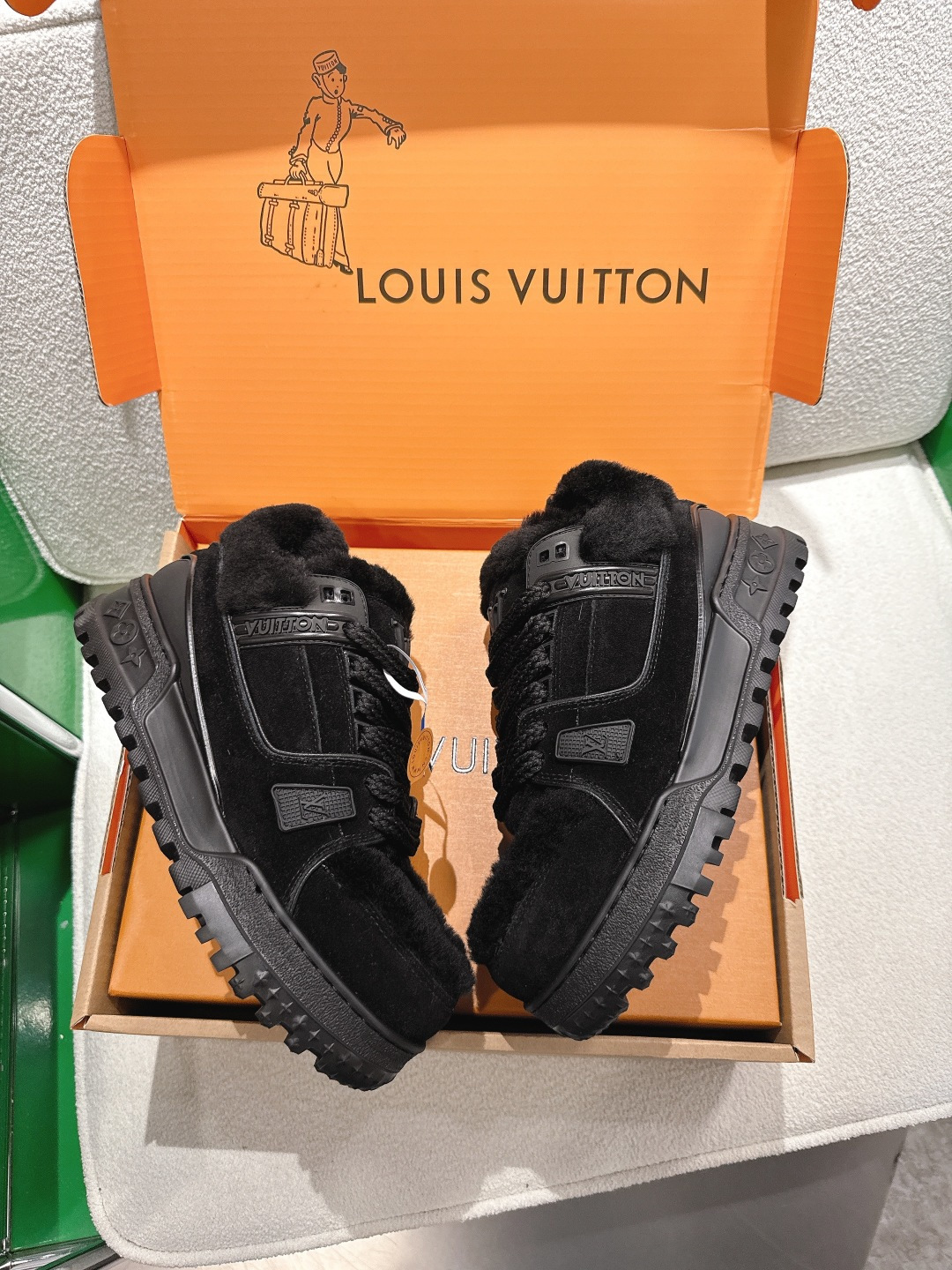 Louis Vuitton Louis vuitton 路易威登胖Trainer 面包鞋 休闲鞋 真羊毛内里 ‼