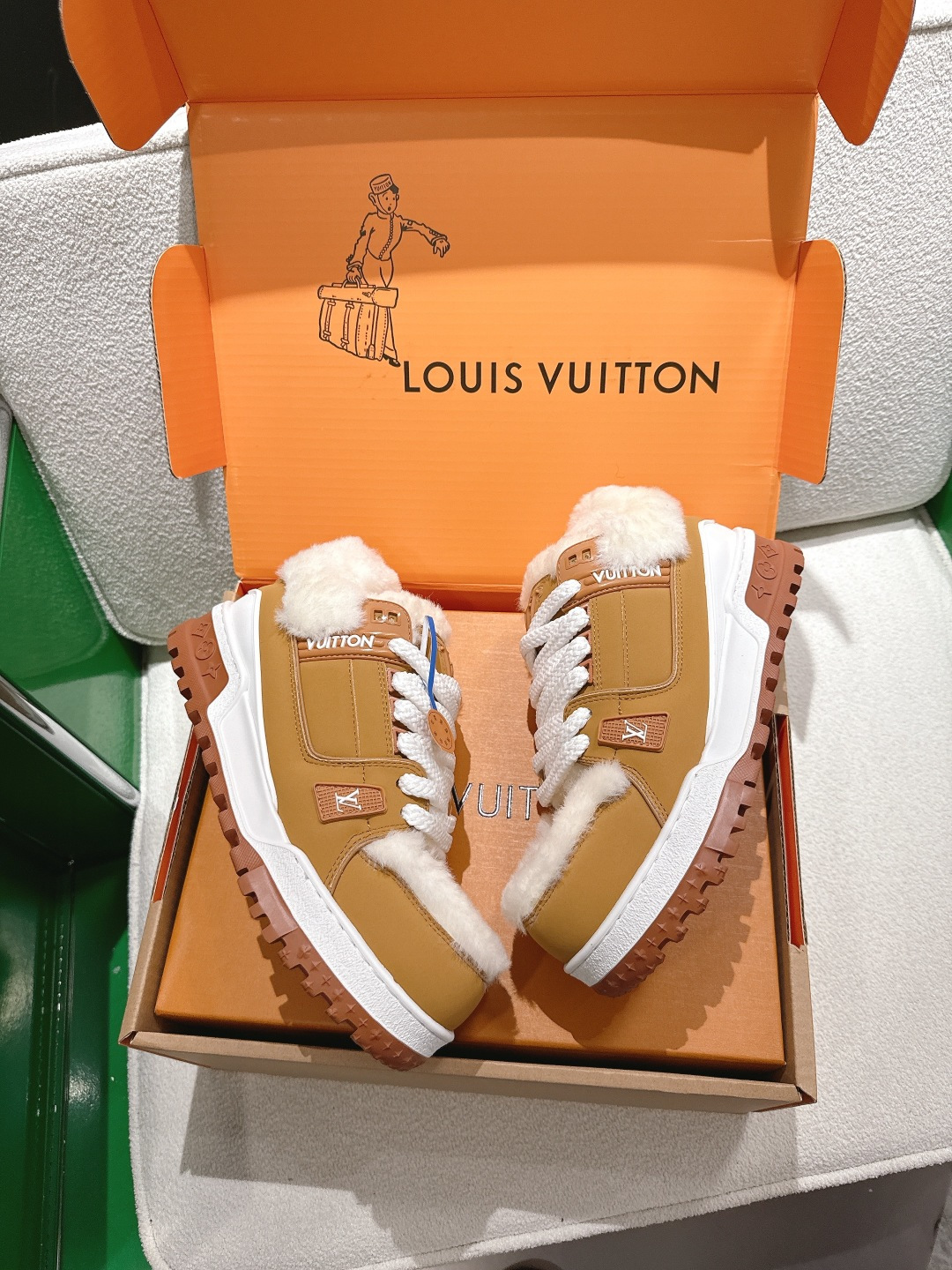 Louis Vuitton Louis vuitton 路易威登胖Trainer 面包鞋 休闲鞋 真羊毛内里 ‼