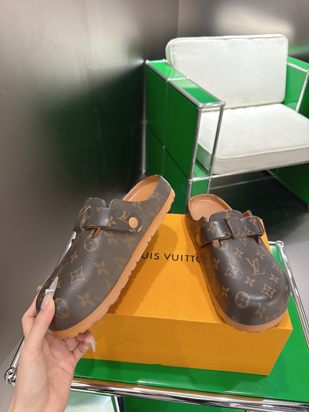 Louis Vuitton Louis Vuiton 路易威登 半拖包头鞋‼