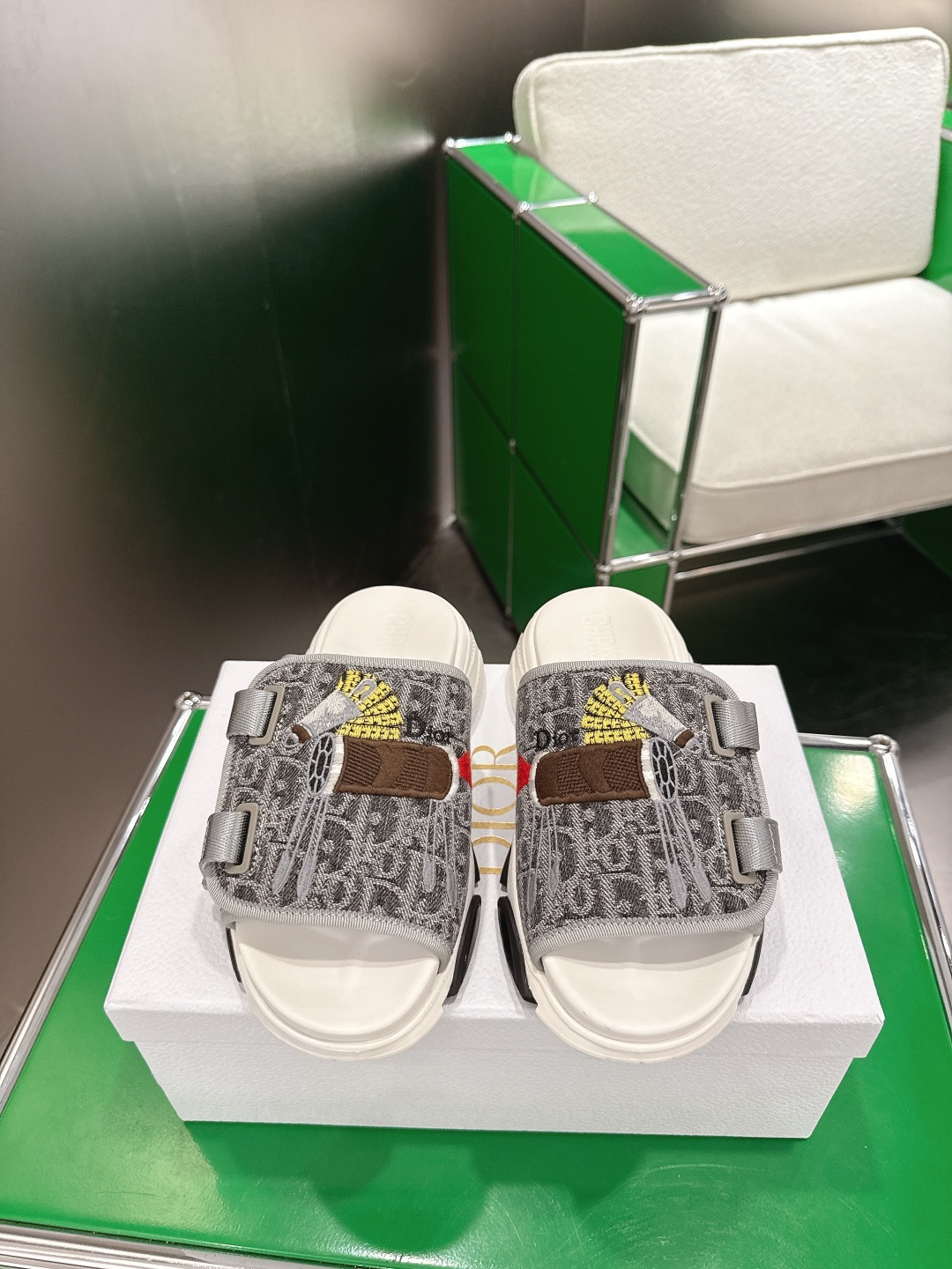 Dior 迪奥 26ss 生肖款 刺绣厚底拖鞋‼