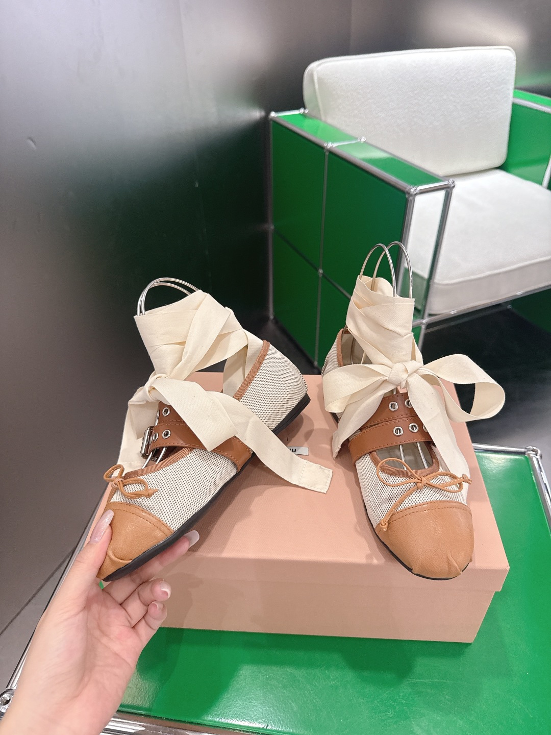 Miu Miu MiuMiu 缪缪 法式仙女芭蕾舞跳舞鞋‼