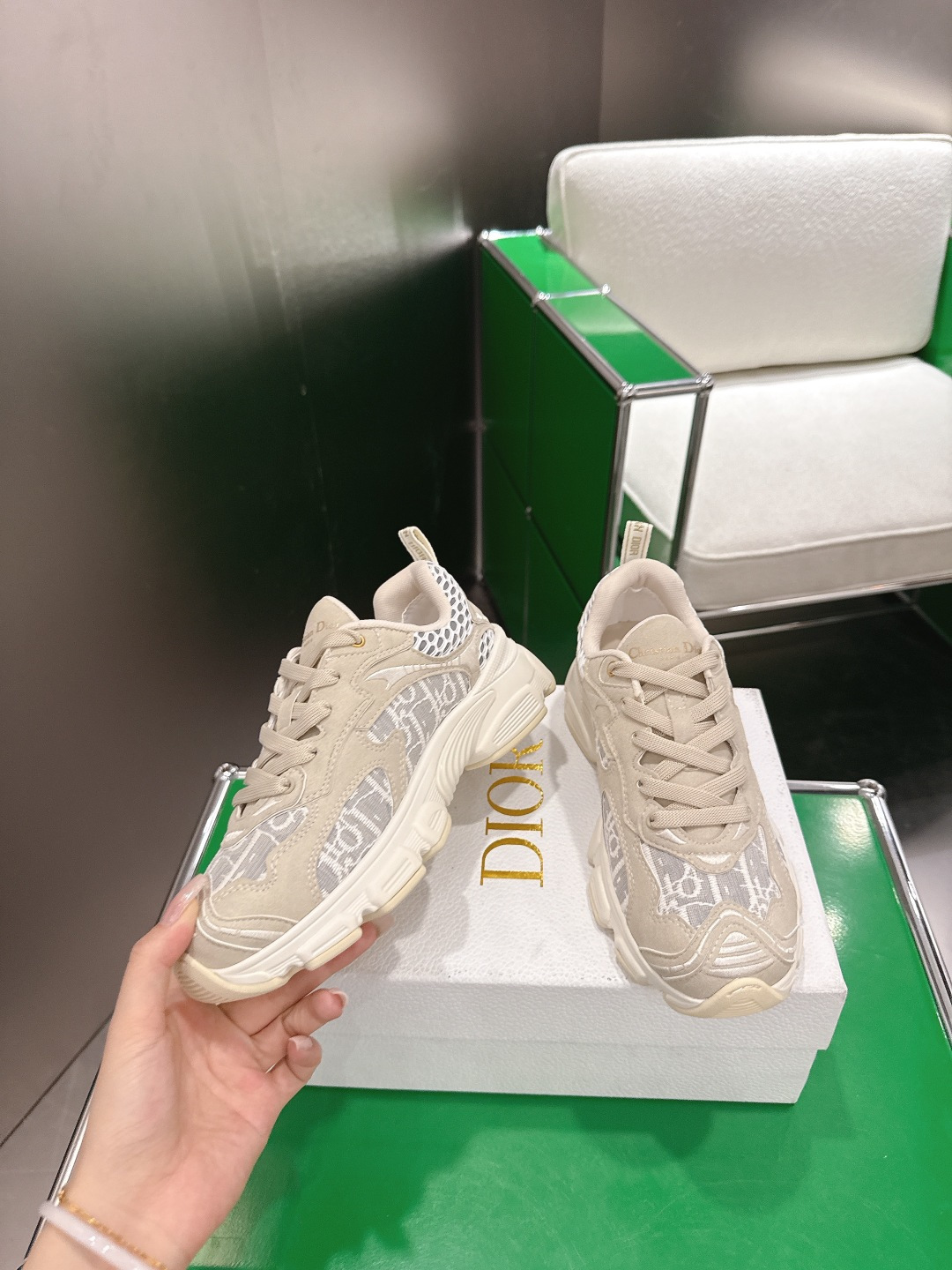 Dior Style White Leather Women's Shoes style reference detail image 3 from source 784993