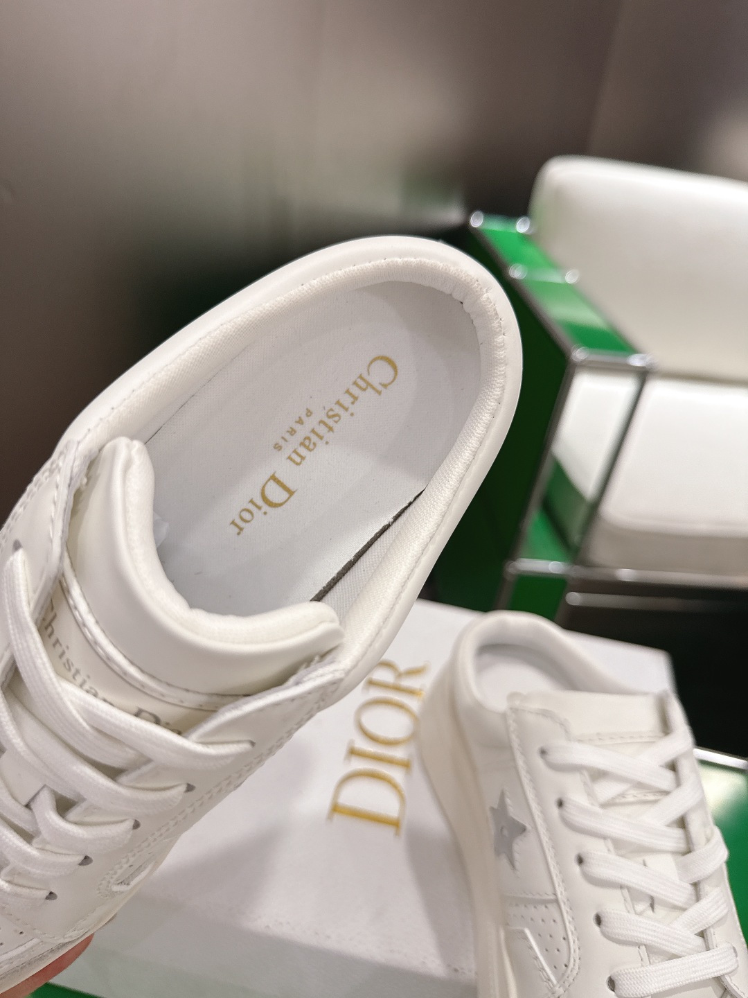 Dior Style White Leather Women's Shoes style reference detail image 6 from source 784958