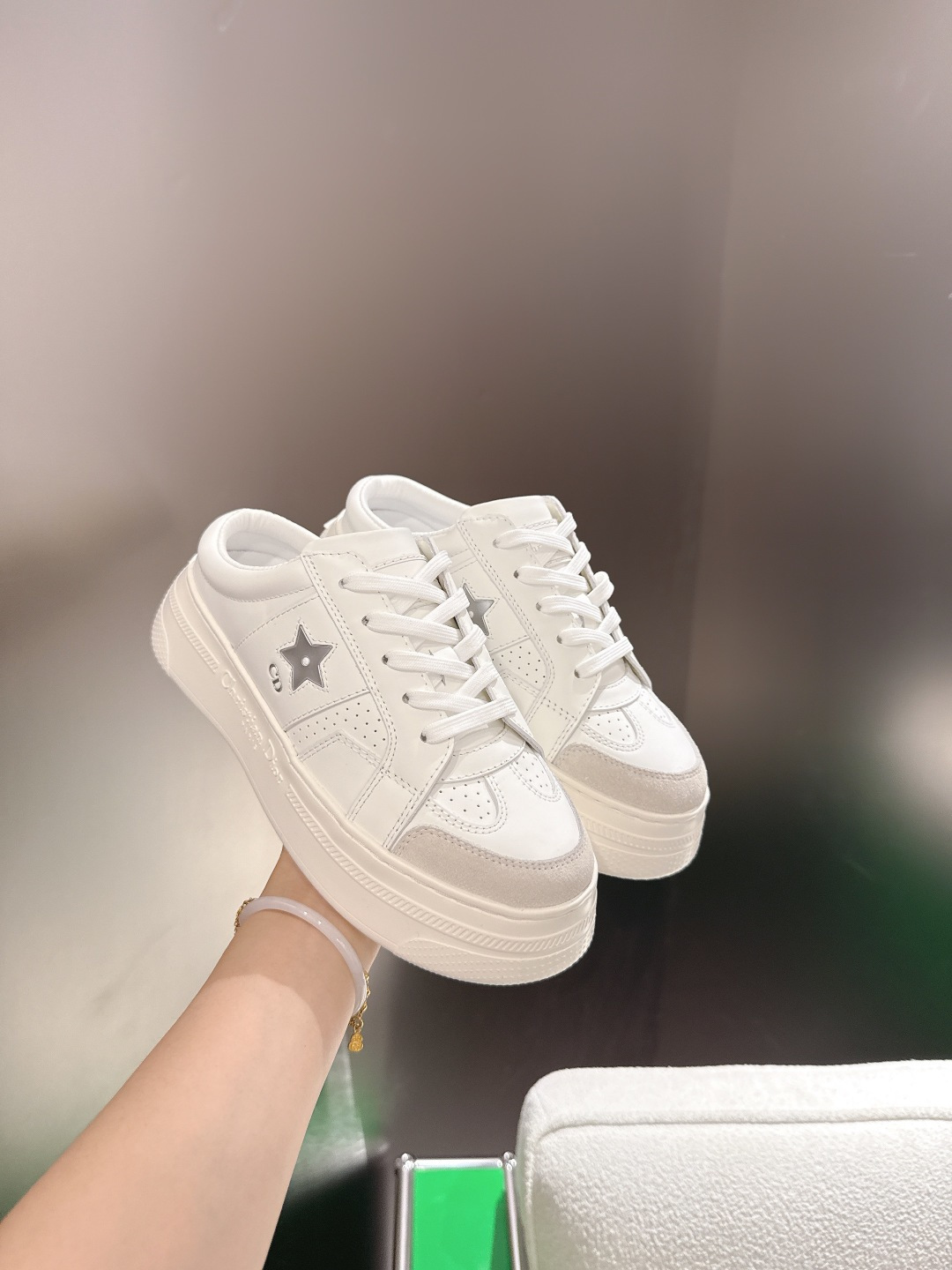Dior Style White Leather Women's Shoes style reference detail image 5 from source 784958