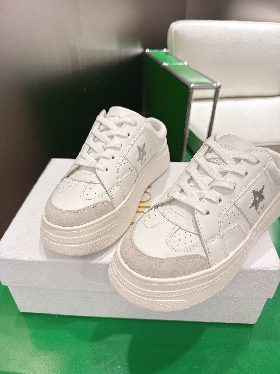 Dior Style White Leather Women's Shoes style reference detail image 7 from source 784958
