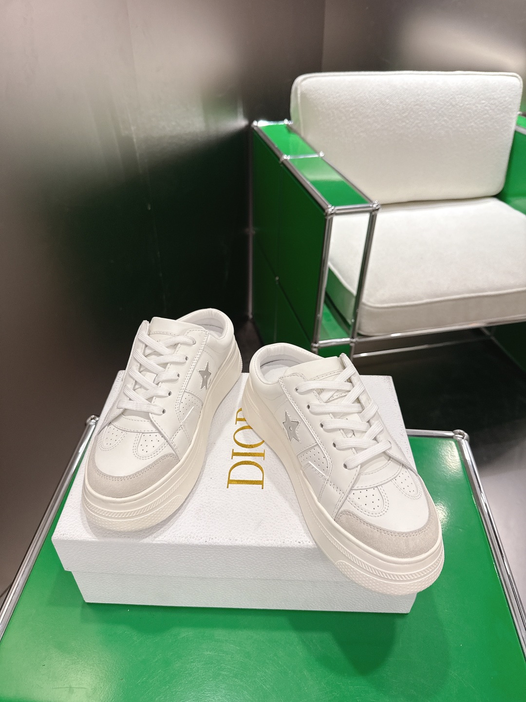 Dior Style White Leather Women's Shoes Lookbook Reference image 2