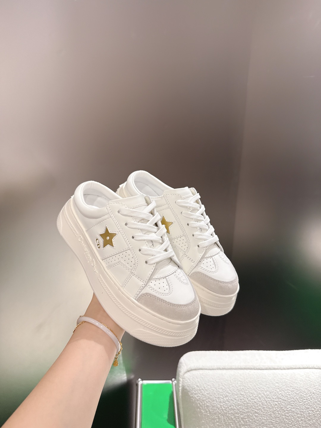 Dior Style White Leather Women's Shoes style reference detail image 5 from source 784959